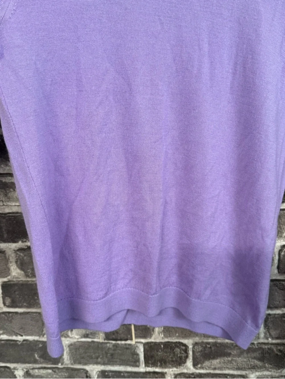 J. Crew Halle crewneck sweater Hampton purple merino wool